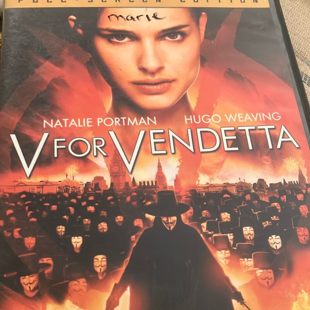 V for vendetta dvd